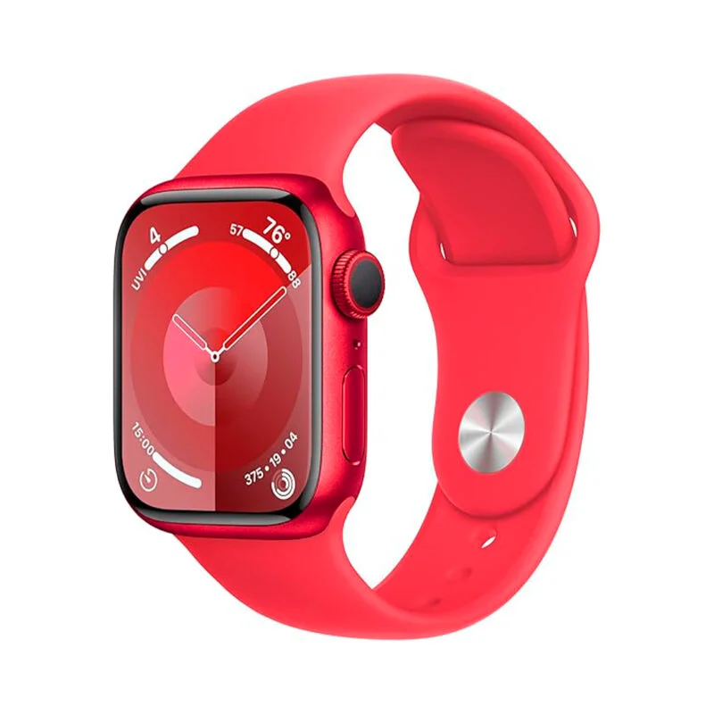 Apple Watch Serie 9 41mm (MRXH3LLA) Red Alu Case with Red Sport Band ML. -2