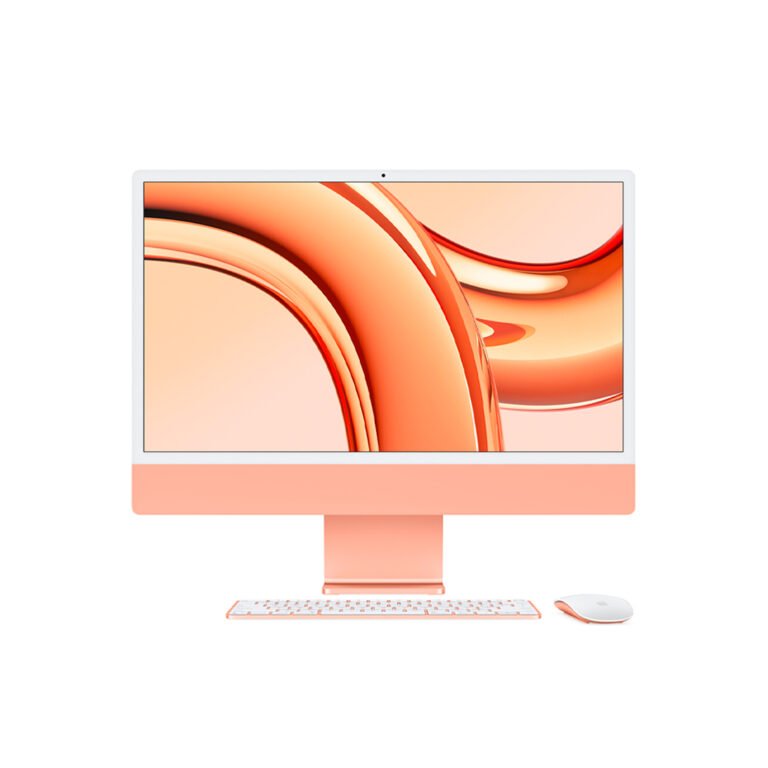 Apple iMac (MQRX3LL/A), 24", M3, 8C CPU / 10C GPU, 8GB, 256GB, Orange.