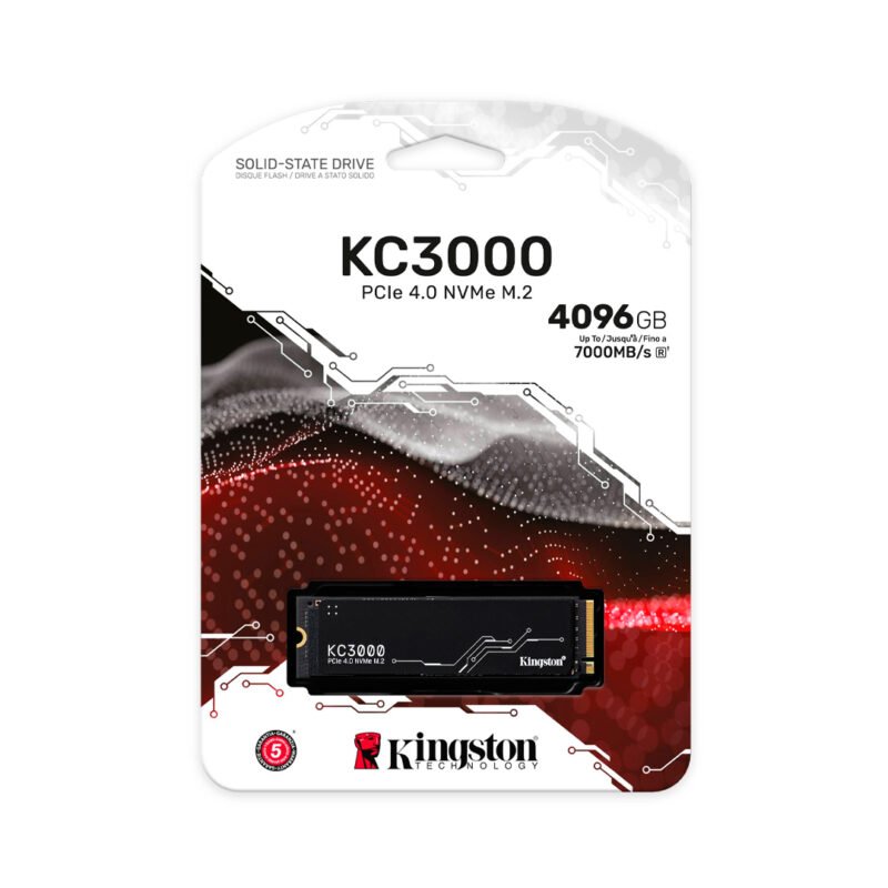 Disco Sólido Kingston KC3000 - PCIe 4.0 / M.2 / 4TB