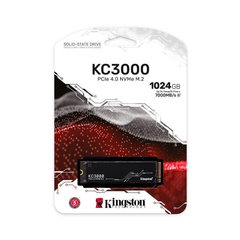 Disco Sólido Kingston KC3000 - PCIe 4.0 / M.2 / 1TB