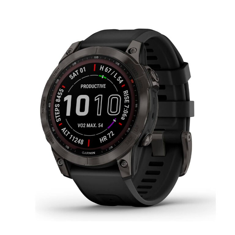 Garmin Fenix 7 Sapphire Solar Edition (010-02540-34), Black DLC Titanium with Black Band -3