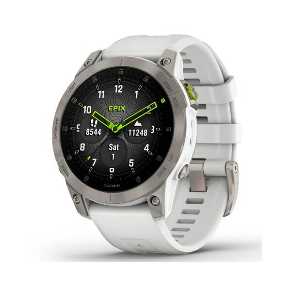 Garmin epix Gen 2 Sapphire Edition 47mm (010-02582-20), White Titanium with White Band