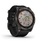 Garmin fenix 7X Sapphire Solar Edition (010-02541-10), Carbon Gray DLC Titanium with Black Band. -3