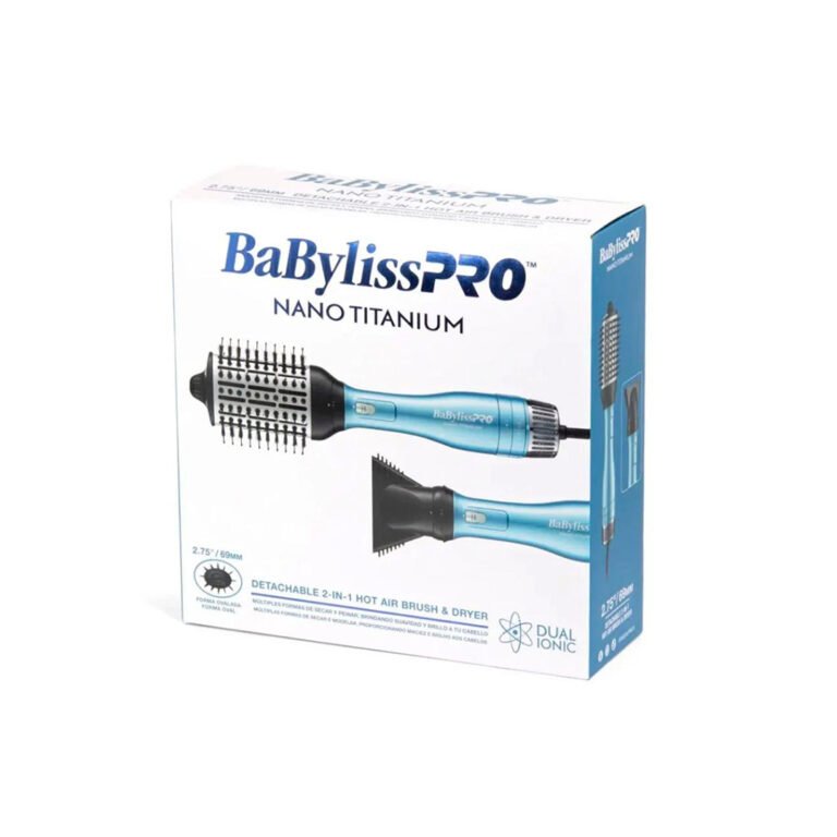 BaBylissPRO Nano Titanium Cepillo de Aire Caliente 2 en 1 BNTDHBMB275 -1