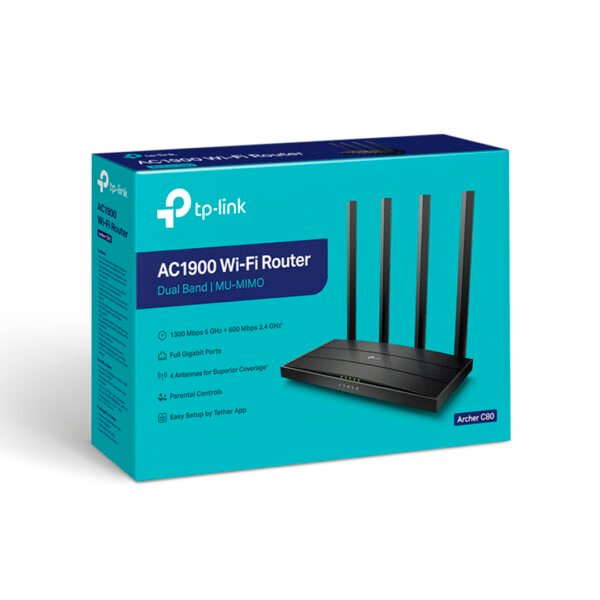 Router TP-Link Archer C80 - AC1900 / MU-MIMO