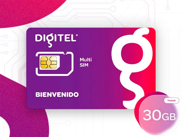 Línea Digitel 30GB