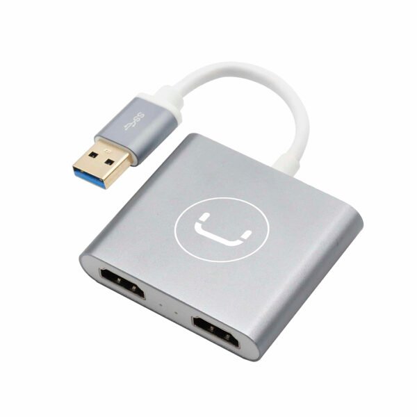 Adaptador Unno Tekno - USB-A a Dual HDMI