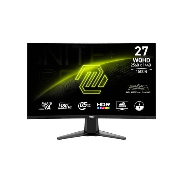 Monitor MSI MAG 27CQ6F - 27" / WQHD / Curve / 180Hz / 1 ms