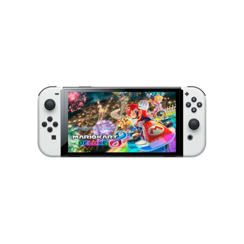 Consola Nintendo Switch Oled White - Mario Kart 8 Delux Digital + Online