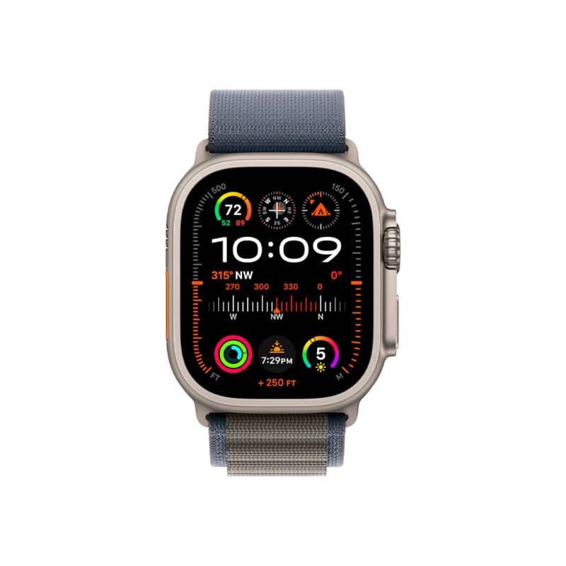 Apple Watch Ultra 2 GPS + Cellular - 49mm / MREK3LW/A / Titanium Blue Alpine Loop S