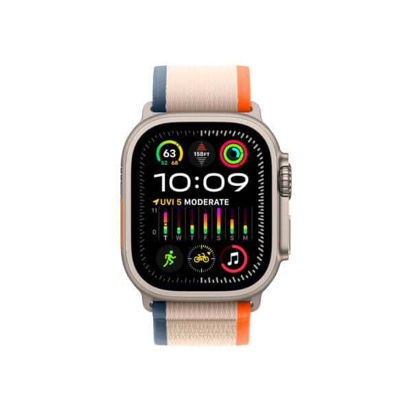 Apple Watch Ultra 2 GPS + Cellular - 49mm / MRF13LW/A / Titanium Orange/Beige Trail Loop S/M