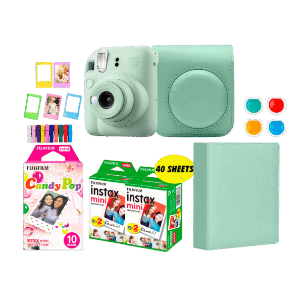 Cámara Fujifilm Intax Mini 12 + 50 Paper + Accesories (Combo C)