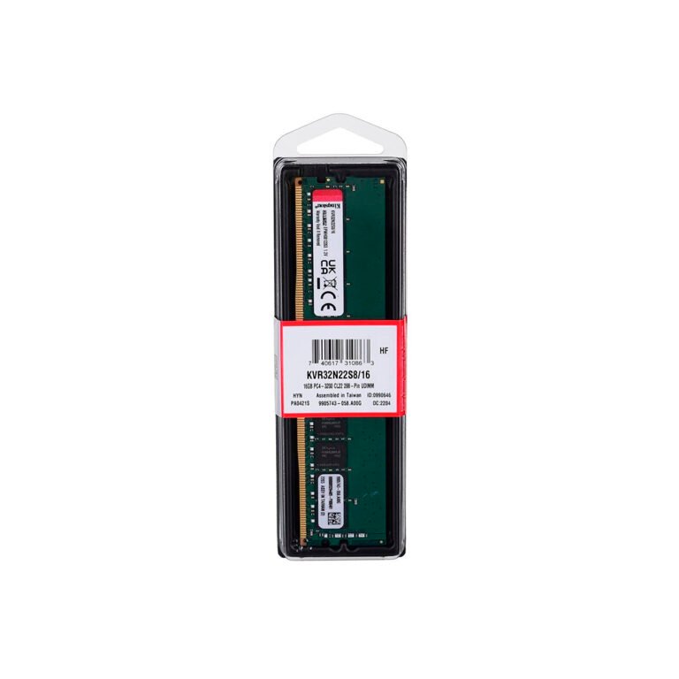 Kingston Memoria Ram 8GB (KVR32N22S8 8) DDR4
