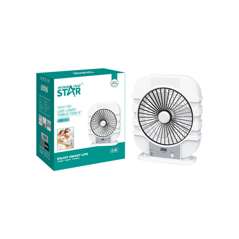 Ventilador de Mesa WINNINGSTAR ST-4049 - 8" / Luz LED 