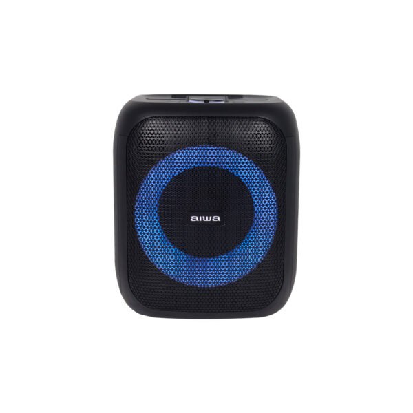 Aiwa 200W AWPOK9T Sistema de Audio Tipo Cubo, Luces LED, Negro