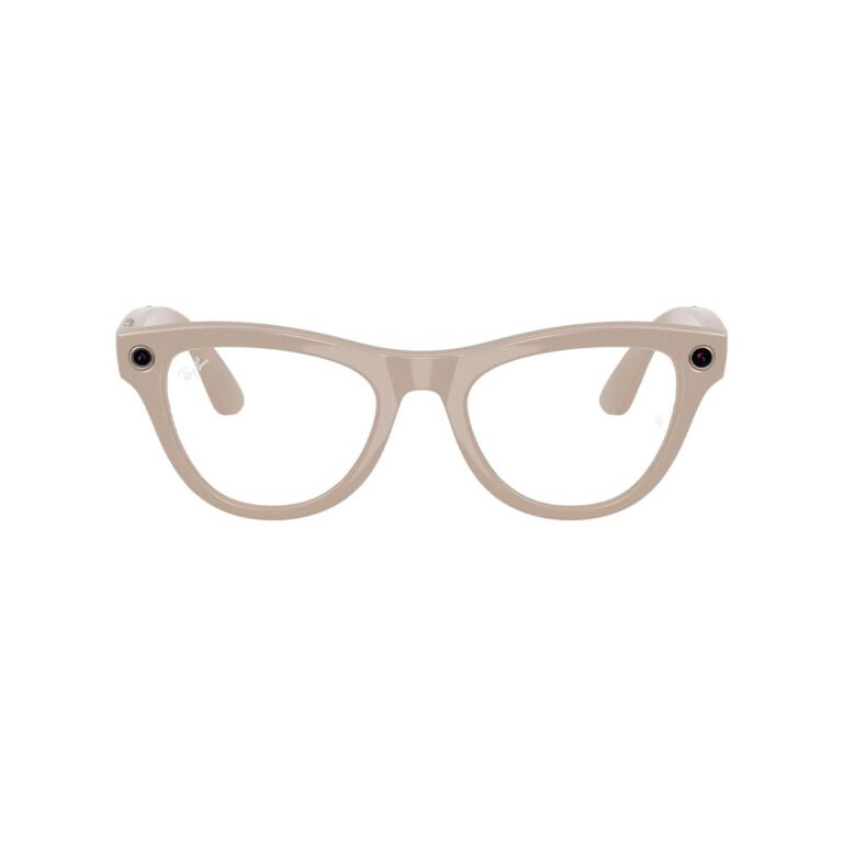 Ray Ban Meta Skyler RW4010 Shiny Chalky Gray Transition Sapphire