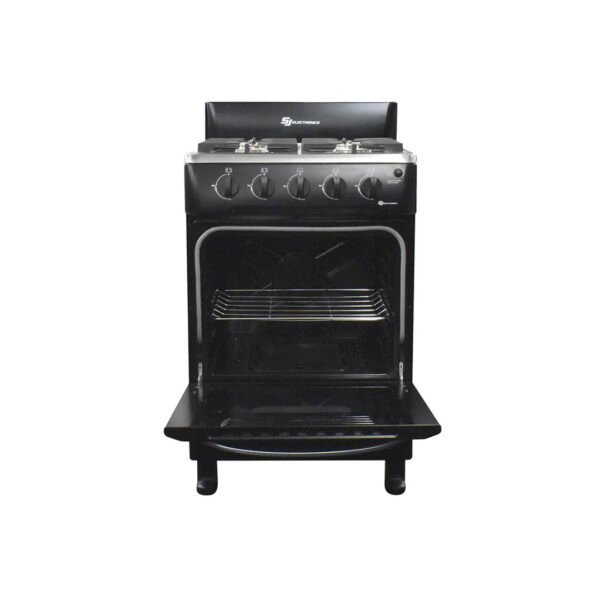 SJ Electronics Cocina 24 SJ-24N4H 4H (Gas) Negro