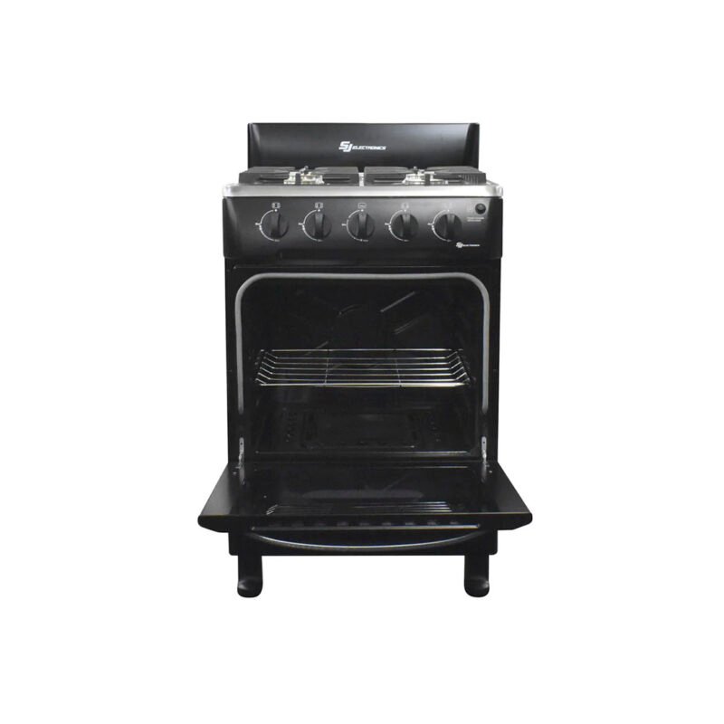 SJ Electronics Cocina 24 SJ-24N4H 4H (Gas) Negro
